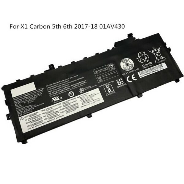 Baterija per laptop Lenovo ThinkPad X1 Carbon 5th Gen 2017 6th Gen 2018