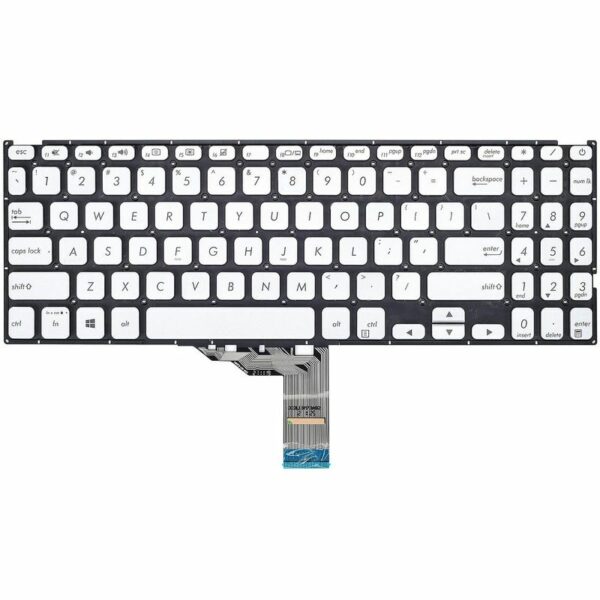 Tastatura per laptop Asus Vivobook F512 X512 SREBRNA mali enter sa pozadinskim osvetljenjem