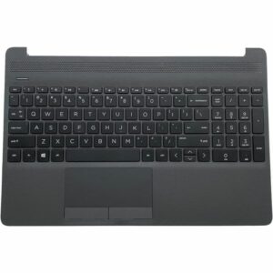 Korniza Lart (C Cover) me tastier per laptop HP 250 255 256 G8 15S-DU 15-DW tamno sivi/crni