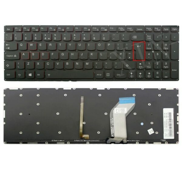 Tastatura per laptop Lenovo Ideapad Y700-15ISK Y700-17ISK veliki enter sa pozadinskim osvetljenjem