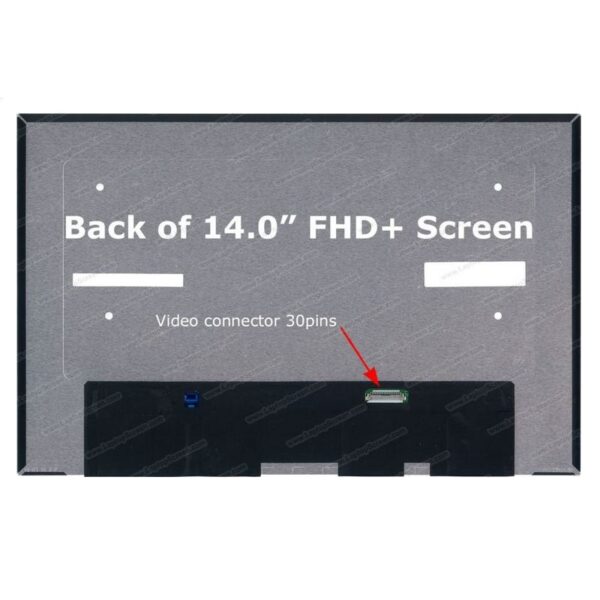 LED Ekran per laptop 14 slim 30pin FHD+ kraci bez kacenja, pomeren konektor na gore