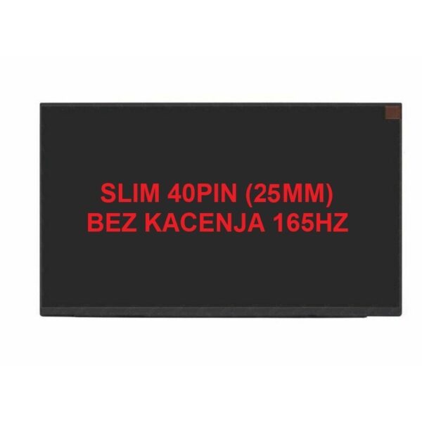 LED Ekran per laptop 15.6 slim 40pin 25mm FHD 165hz