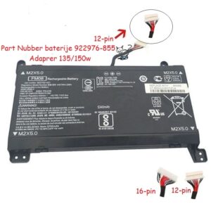 Baterija per Laptop HP FM08 HP Omen 17-AN Series 12pin