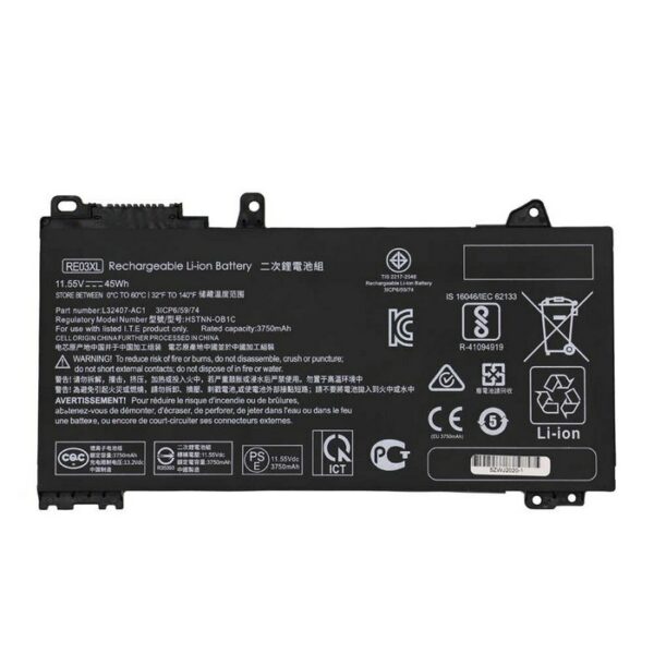 Baterija per Laptop HP ProBook 445 450 455 440 430 G6 RE03XL RF03XL