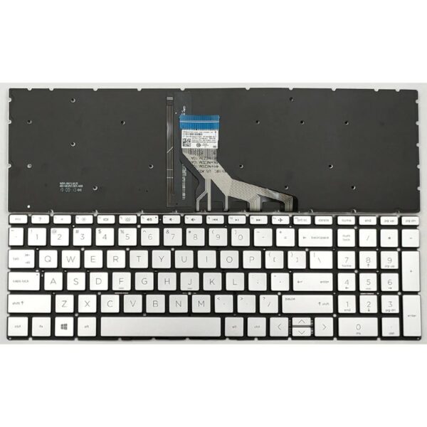 Tastatura per laptop HP 15-DW 15-DU serije sa pozadisnkim osvetljenjem siva